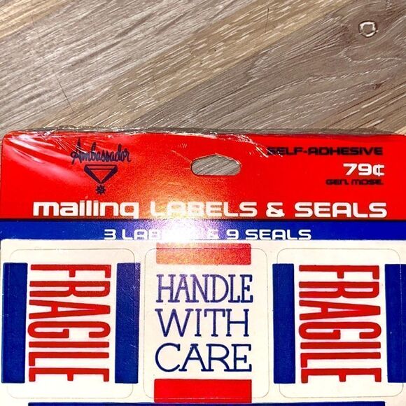Shipping labels vintage Ambassador mailing labels and seals - Picture 2 of 4